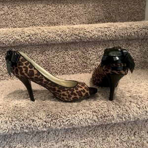 Leopard Heels Great Condition